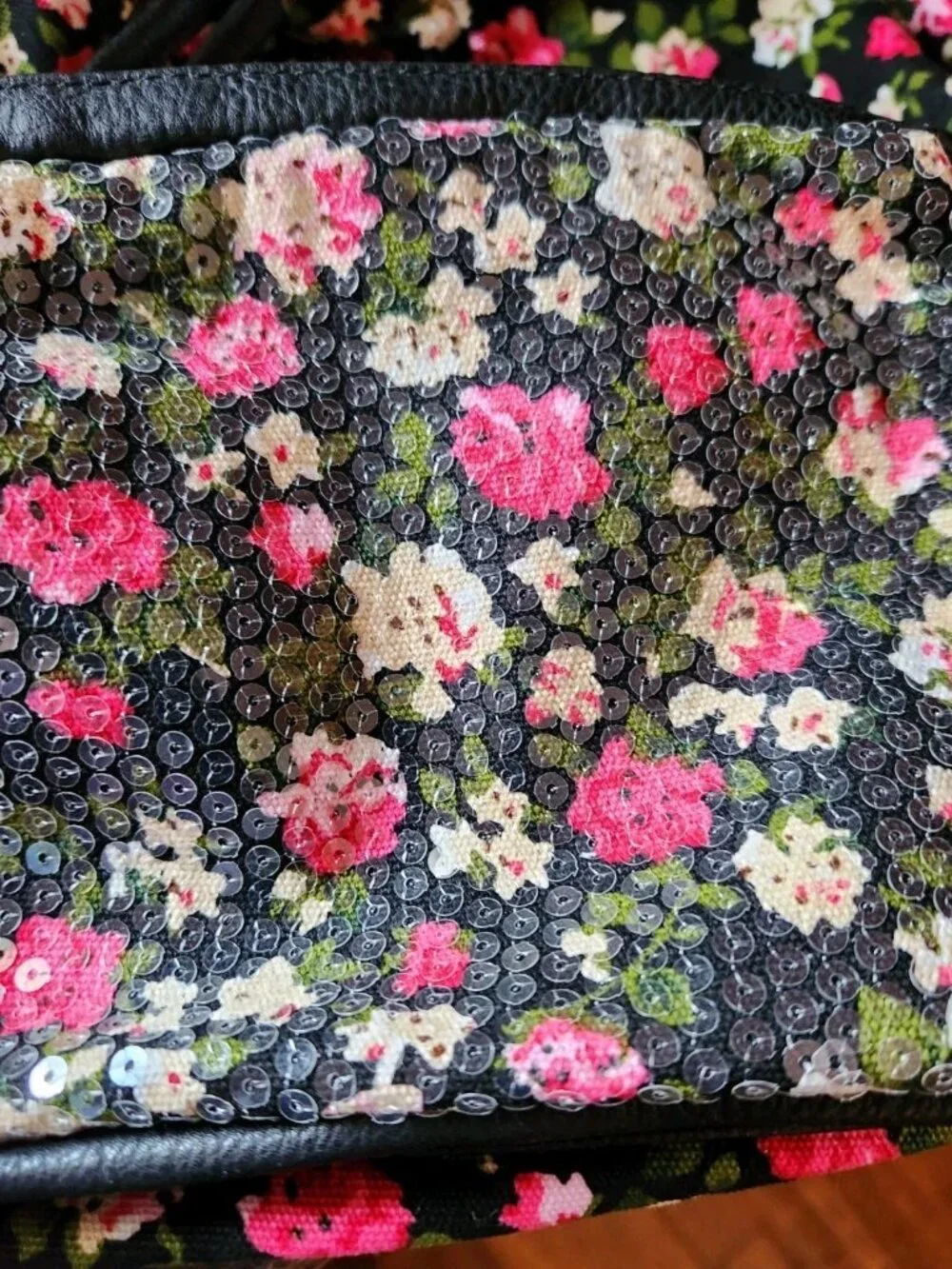 NWT $70 Candies Floral Sequin Backpack Travel BACK TO SCHOOL